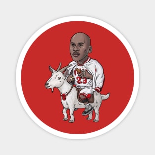 BASKETBALLART - JORDAN GOAT THREEPEET Magnet